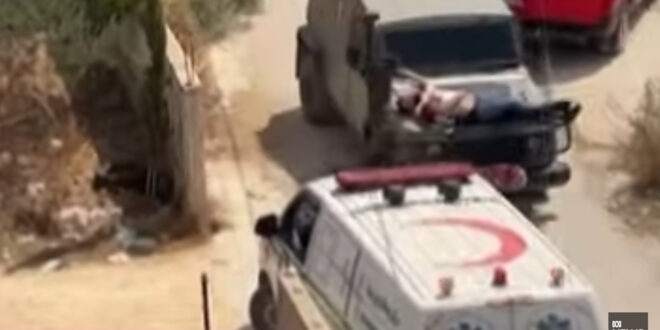 Uznemirujuće :Izraelci zavezali ozlijeđenog Palestinca za džip naprijed i vozili ga kroz naselje